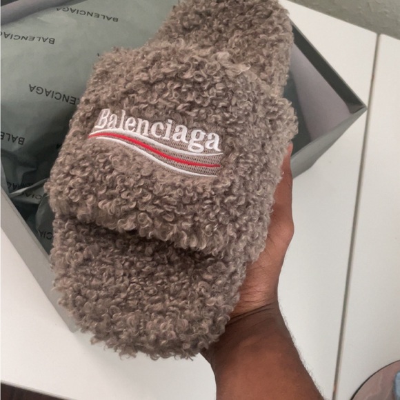 Balenciaga men furry slides - Picture 1 of 1